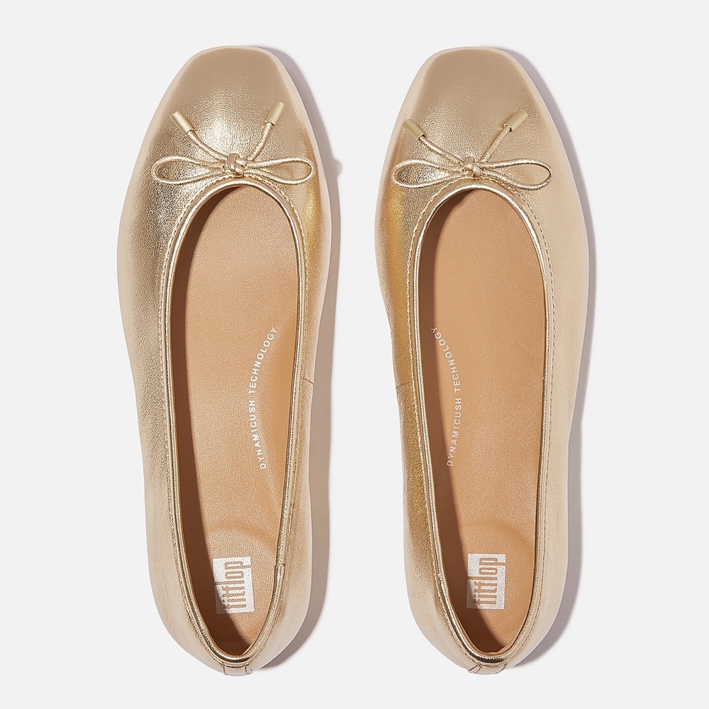 Fitflop Metallic Gold Flats - NEVER WORN